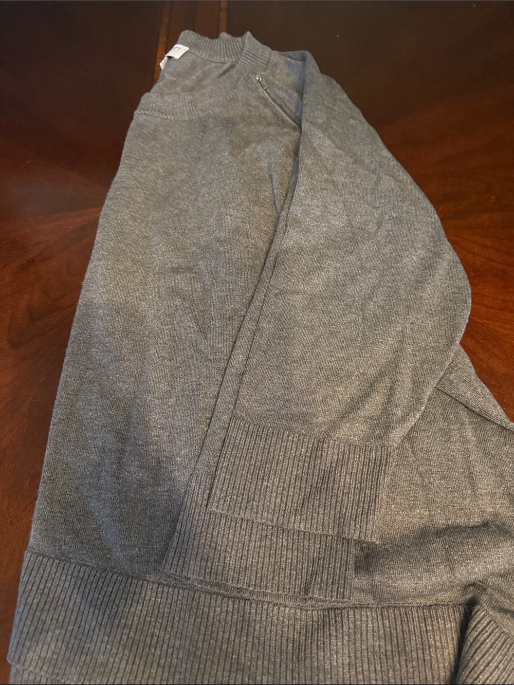 Women’s Gray Crewneck Sweater - Picture 3 of 3
